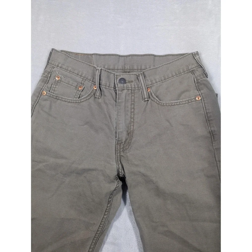 Levis 514 Jeans Mens 30x32‎ Green Straight Leg 100% Cotton Mid Rise Denim